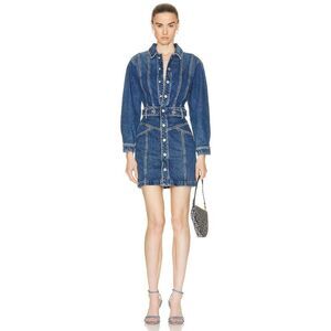 MOTHER Batwingtab Cinch Waist Dress Beer Me M